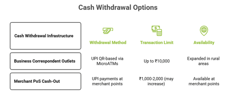 Cash Withdrawl Options