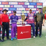 Captains with tournament trophy