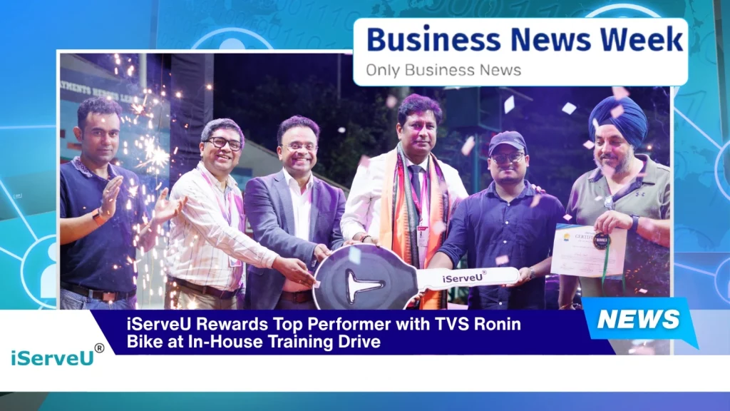 iServeU Rewards Top Performer with TVS Ronin Bike at In-House Training Drive