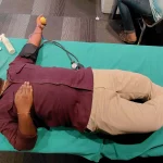 Employees donating blood 2