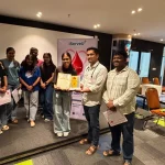 blood donation camp organized with Indian Red Cross Society